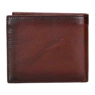 Portafoglio uomo in vera pelle - Modello Valerian Nova - Casual - 12.0 x 9.7 x 2.0 cm