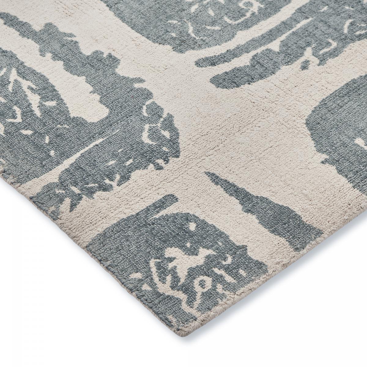 Tapis salon et chambre fait à la main en coton motif abstrait XEQUI