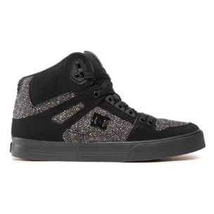 DC SHOES Pure high-top wc ADYS400043 BLACK/BLACK/BATTLESHIP (KKB)