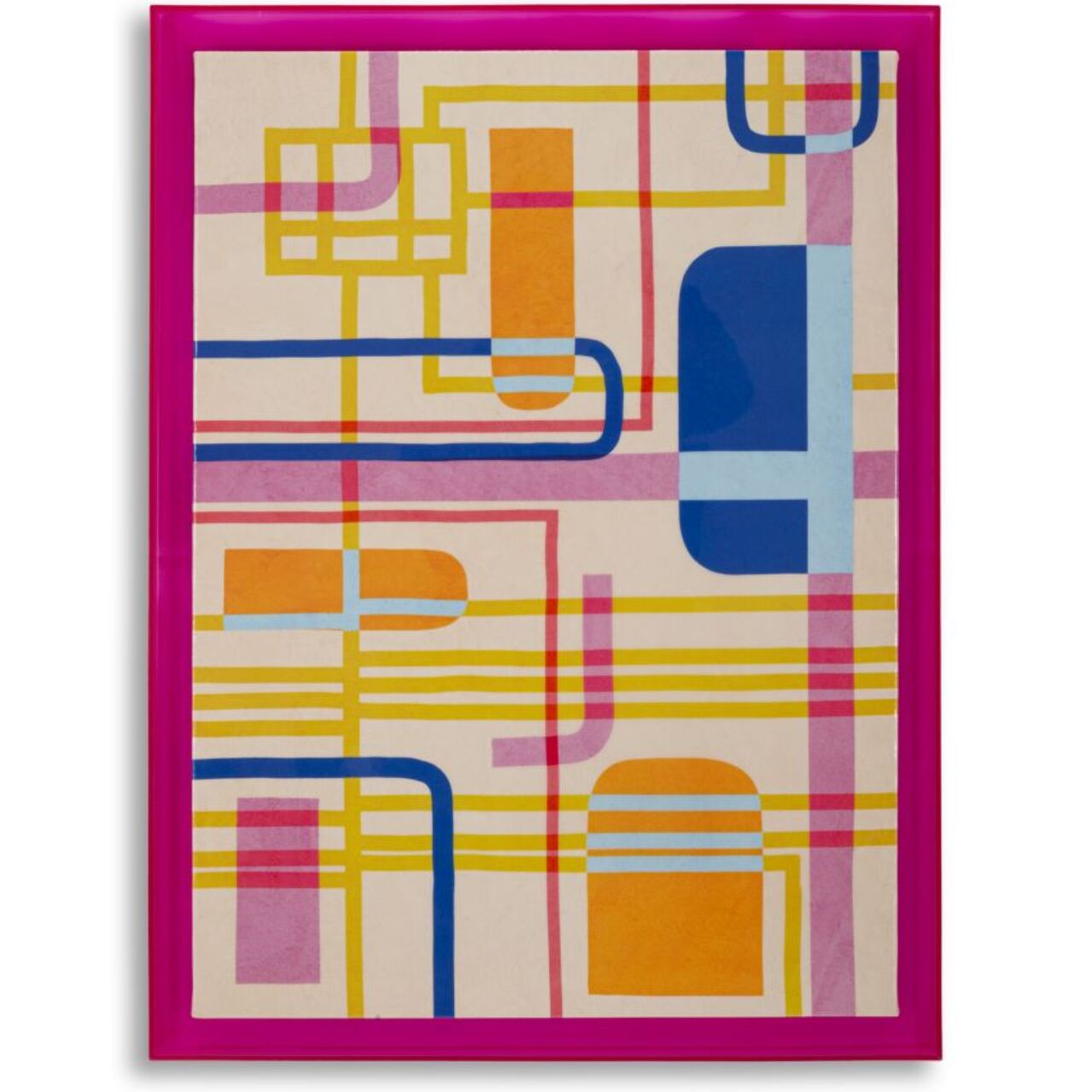 STAMPA SU TELA LACCATTO MODIS C/CORNICE -A- CM 60X3,3X80