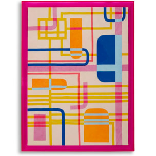 STAMPA SU TELA LACCATTO MODIS C/CORNICE -A- CM 60X3,3X80