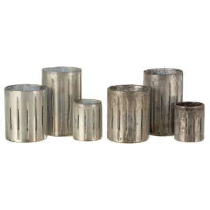 J-Line photophore Ligne - verre - bleu - large - 2 pcs