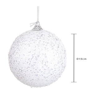 Sfere con strass - Pezzi 2 - BIANCO - Bianchi Dino SpA