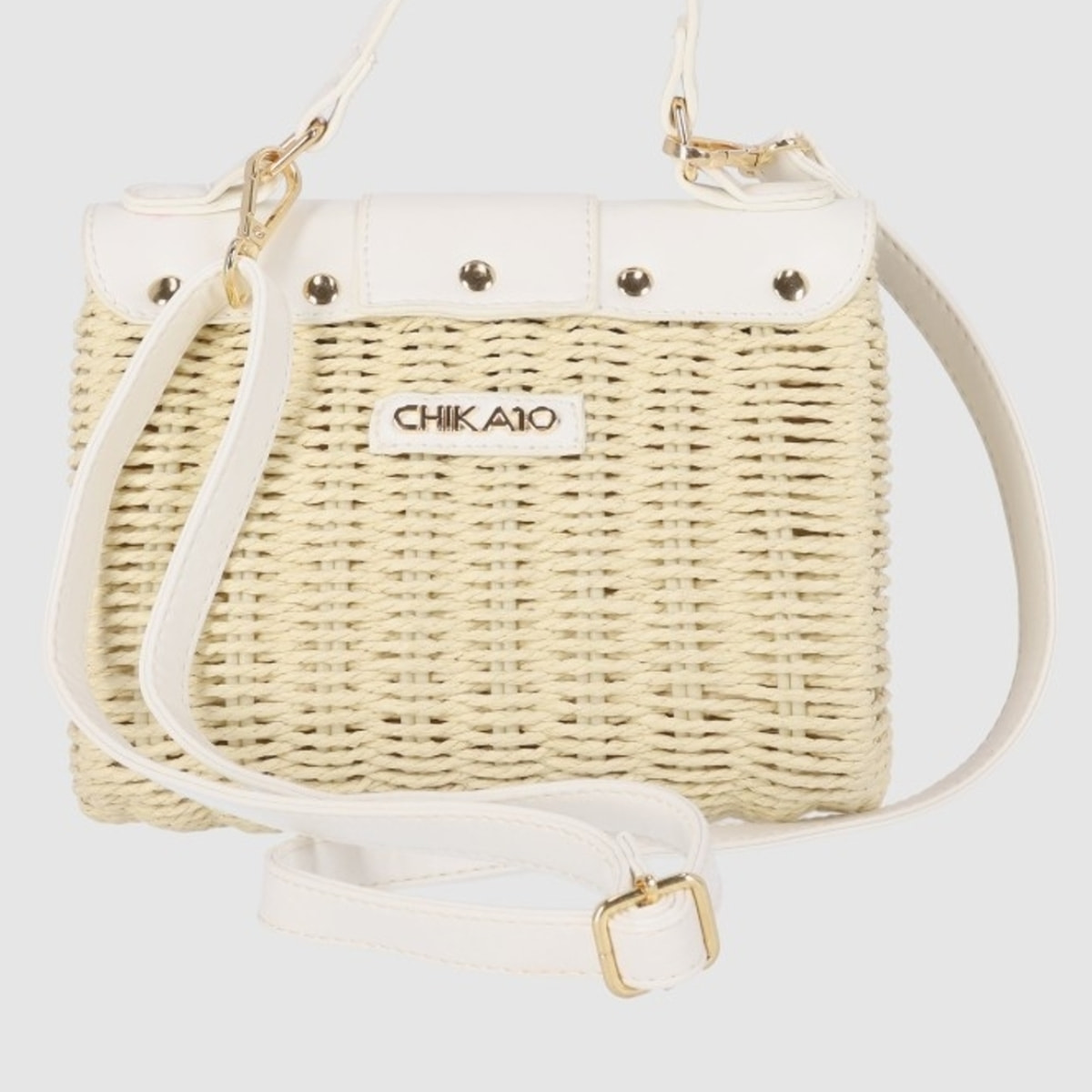 Bolso - Blanco - Medida: 20 cm x 15 cm x 9 cm