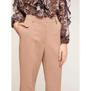 Motivi - Pantaloni flare con spacco - Beige