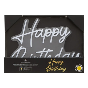 Néon LED "Happy birthday" 31x42cm