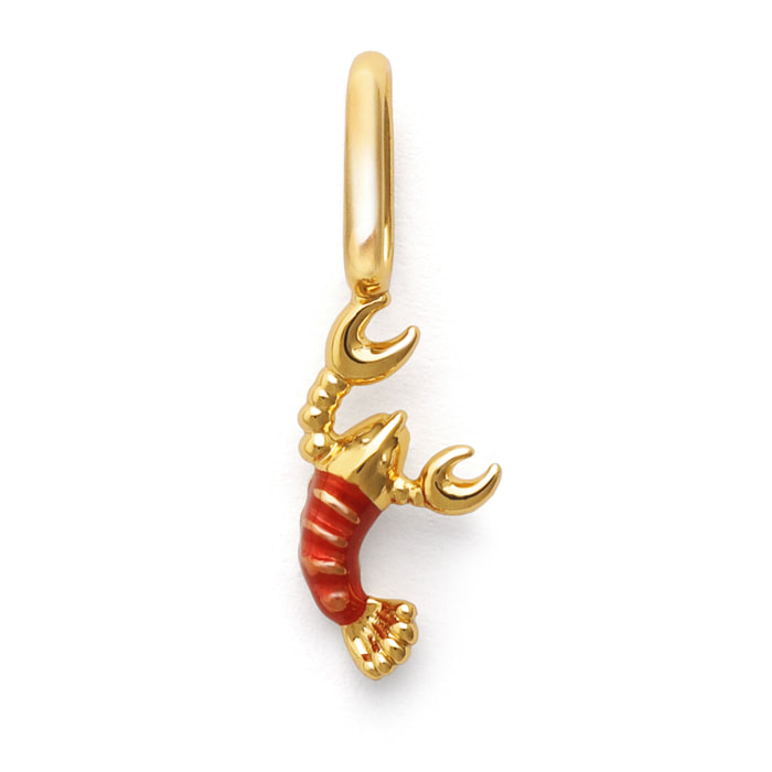 Charm Gamberetto Placcato Oro