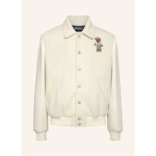 PHILIPP PLEIN Leather Bomber TEDDY