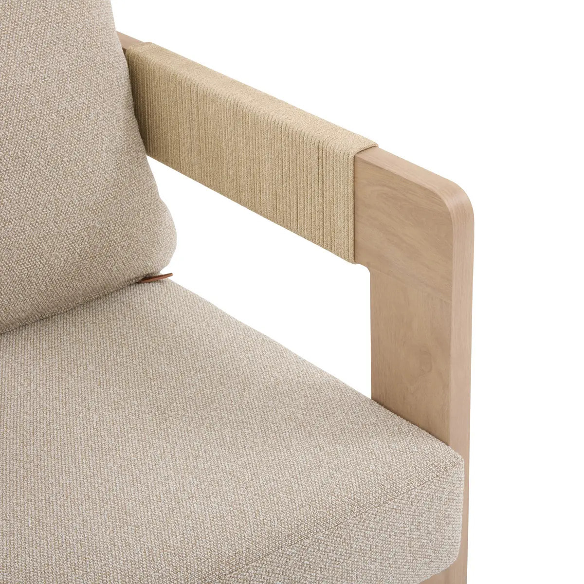 Fauteuil de salon de jardin Oryna miel