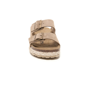 SANDALIA PLATAFORMA BILLOWY MARRON