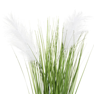 Plante artificielle "Plumeau" pot ciment H70cm