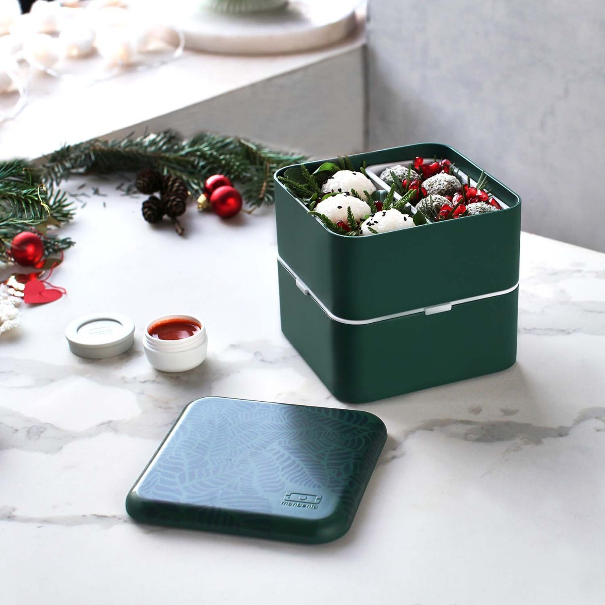 Lunch box 2 compartiments Square 1,7L Made in France  Jungle