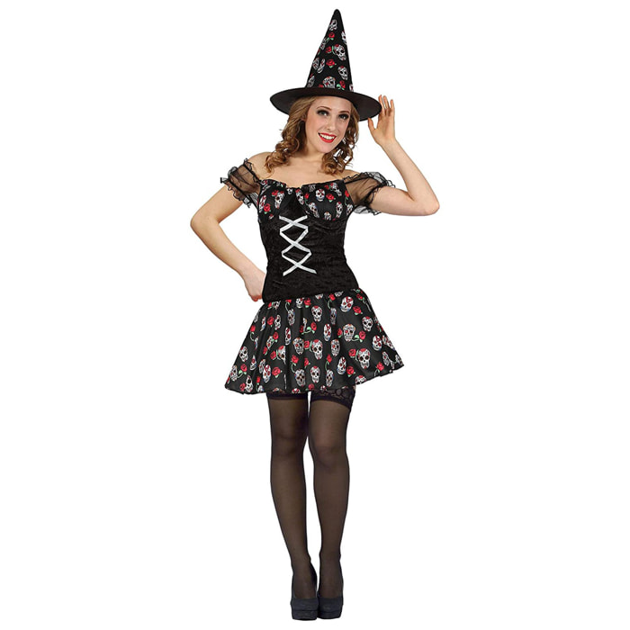 Strega Skull Witch Costume Donna