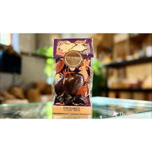 Petit Oeuf chocolat Noir 70% - Pâques - garnis de friture - 60g Bio