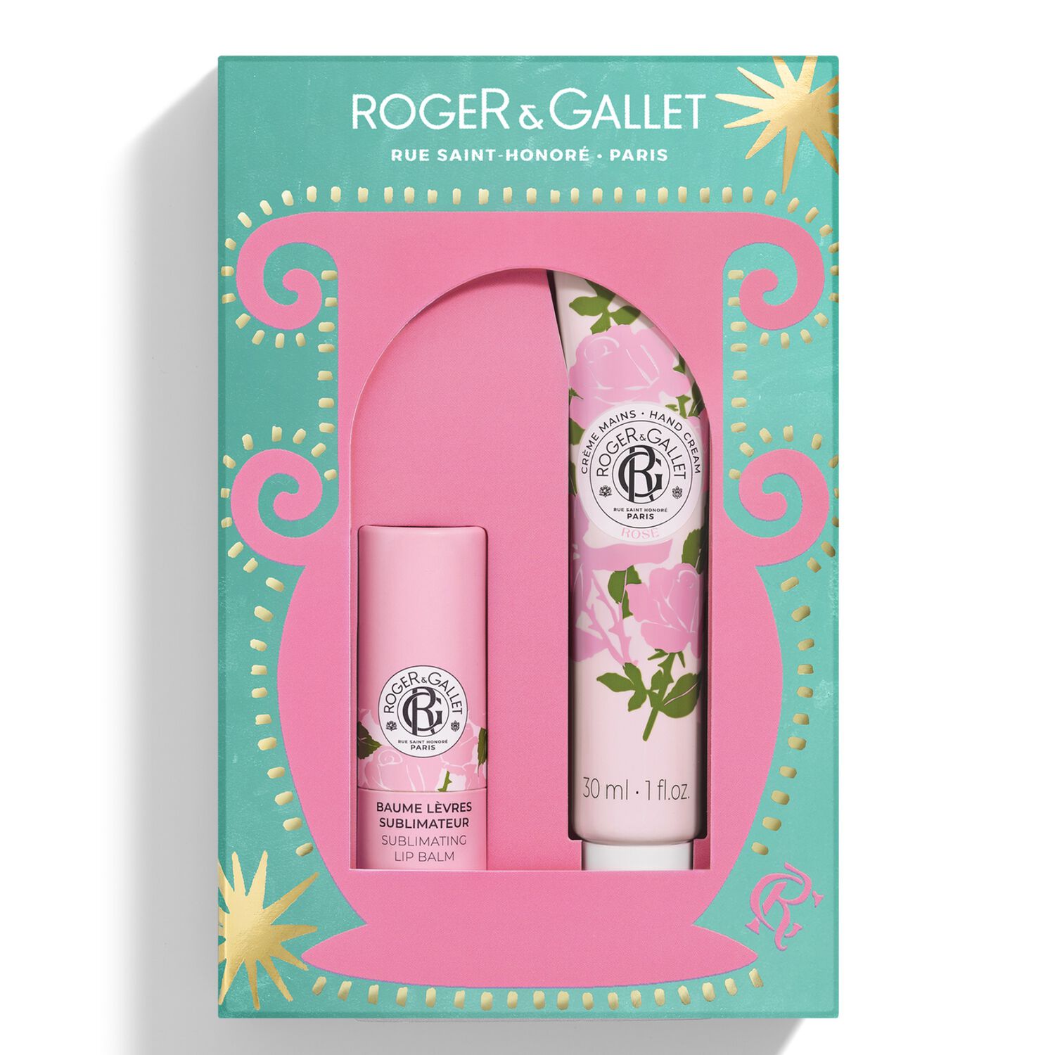 Rose - Coffret Baume Lèvres et Crème Mains 30ml