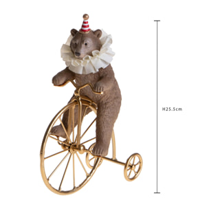 Orso circense con triciclo - Pezzi 1 - ORO - Bianchi Dino SpA