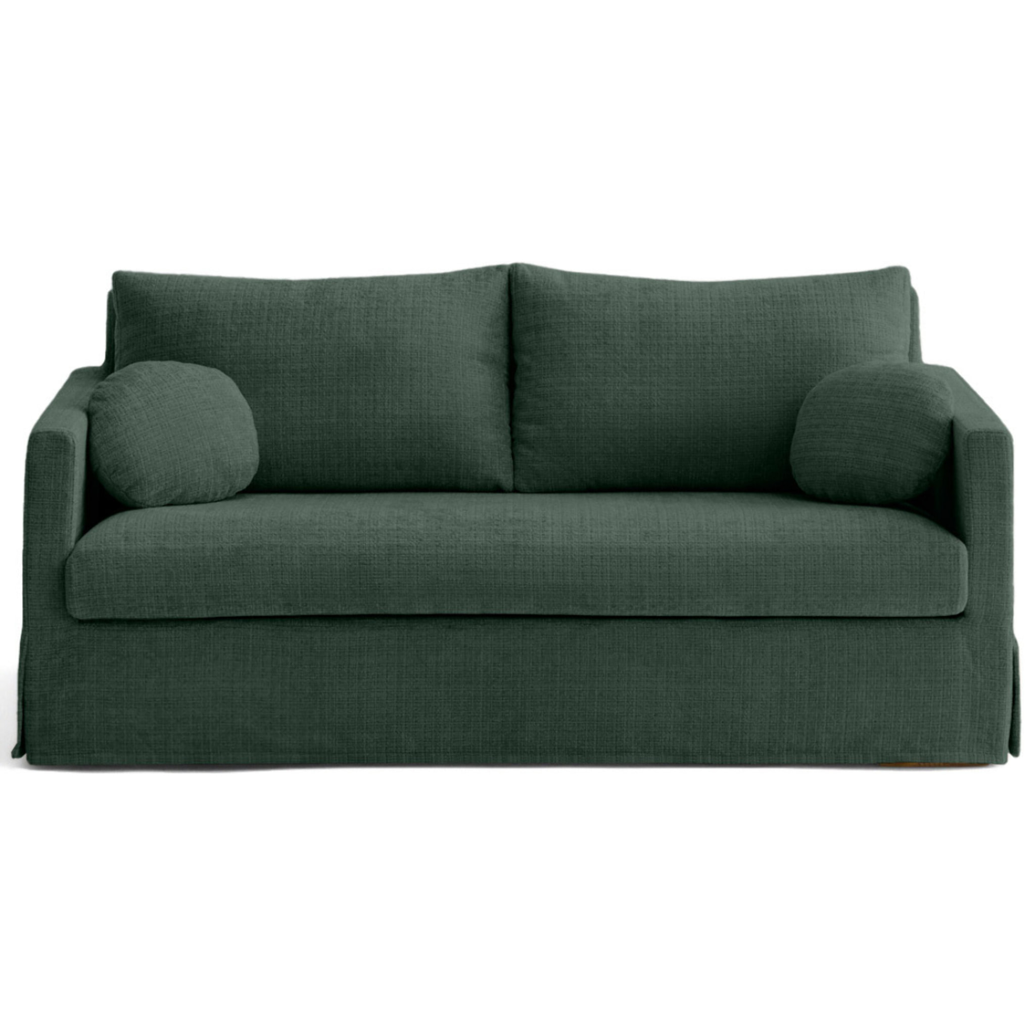 Housse en velours texturé pour canapé Serena 3 places - Vert