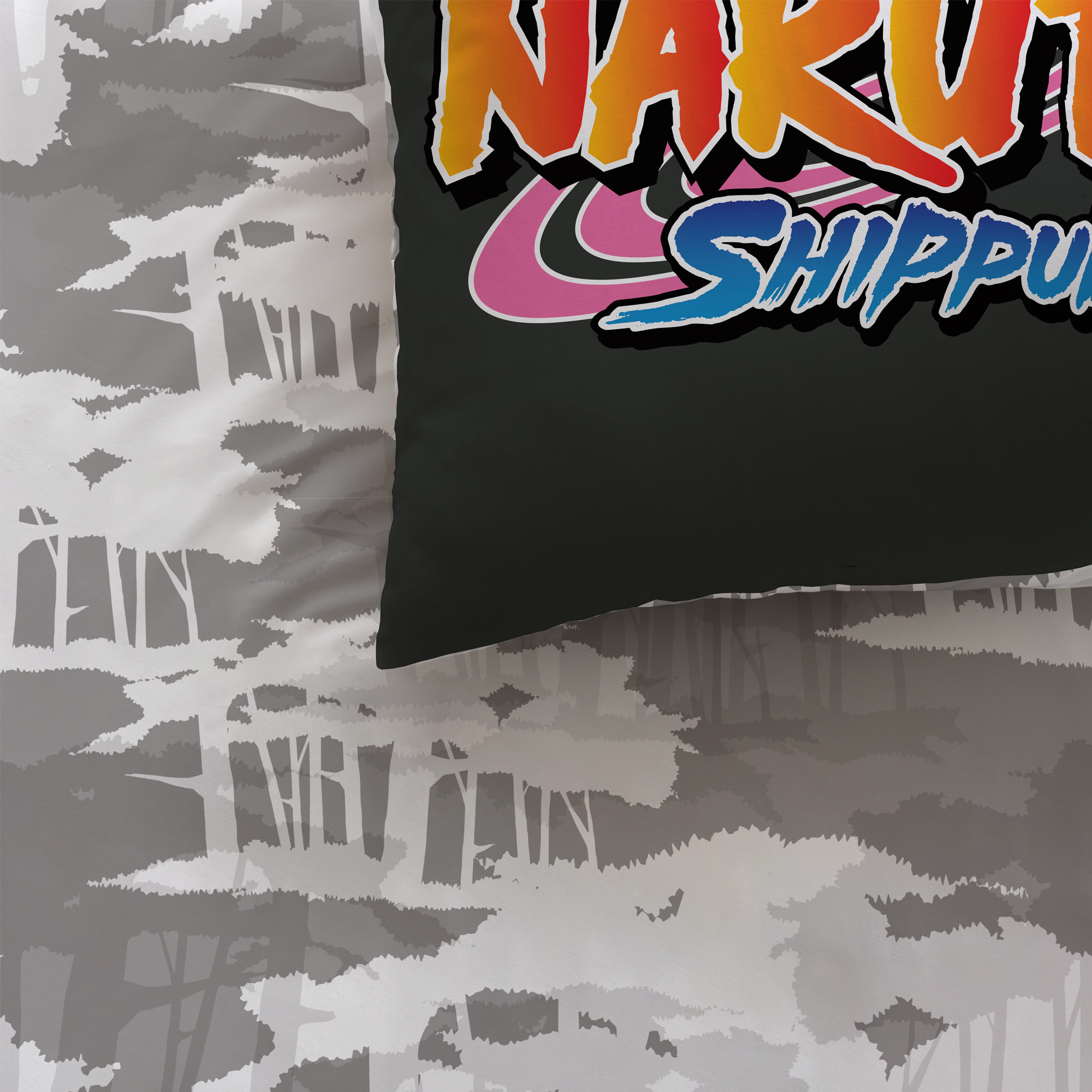 Parure de lit imprimée 100% coton, NARUTO UZUMAKI