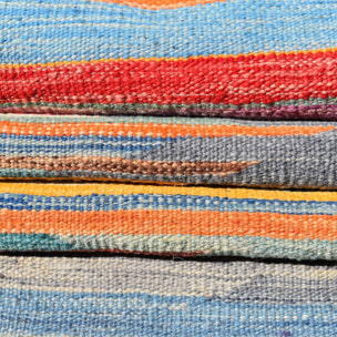 Authentique tapis d'orient kilim tissé à la main