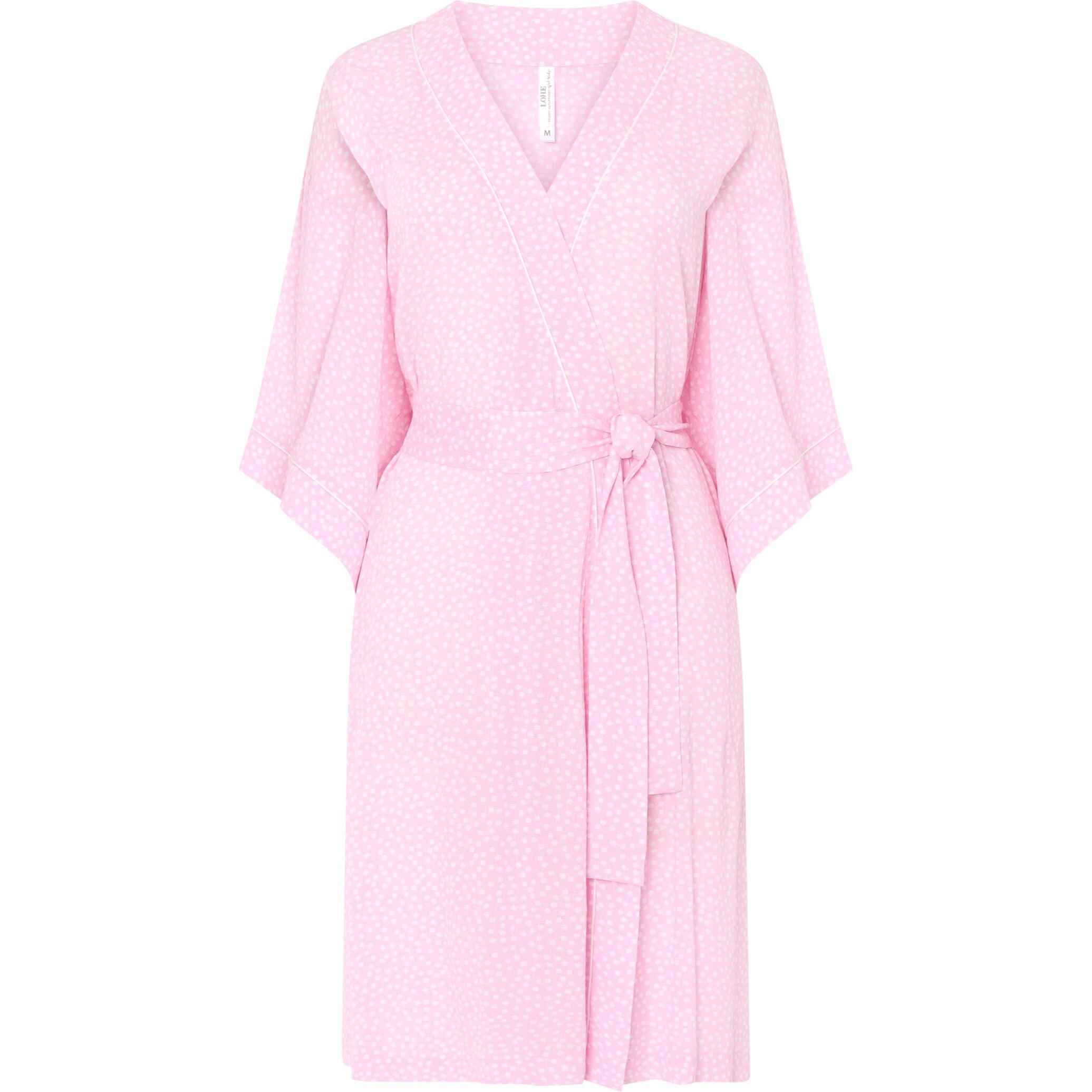 Bata corta mujer viscosa topitos ligera