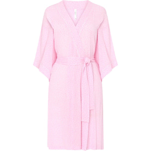 Bata corta mujer viscosa topitos ligera