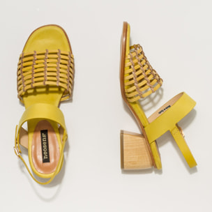 Sandalias S3145 BRAIDED YELLOW / VERDISO color Yellow