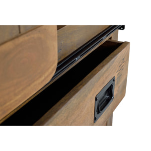Alacena de Madera de Mango 90 Cm Estilo Industrial
