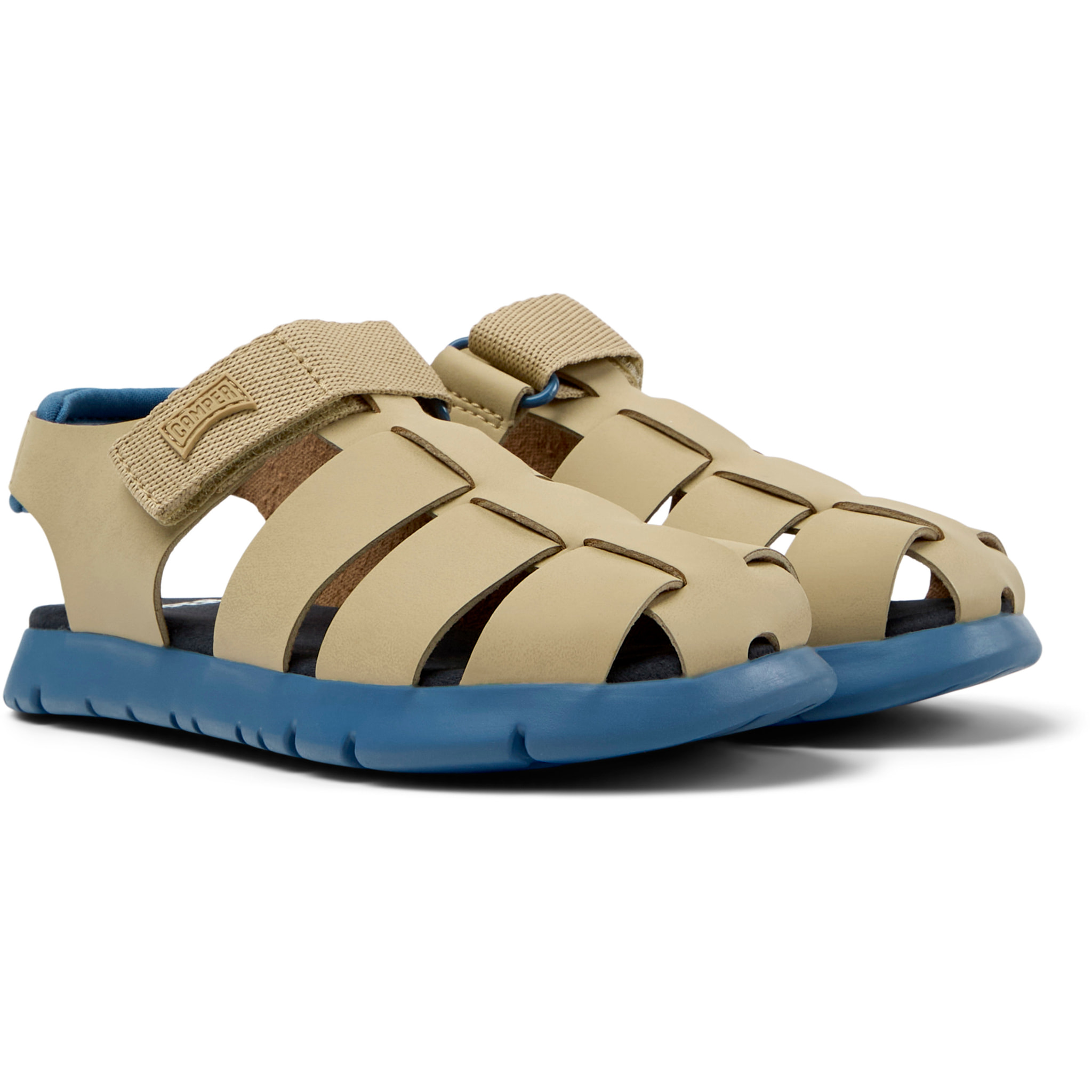 Sandali - CAMPER Oruga Sandal - Beige - Pelle scamosciata