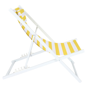 Chilienne Metal Rayures Jaunes - Lot De 4