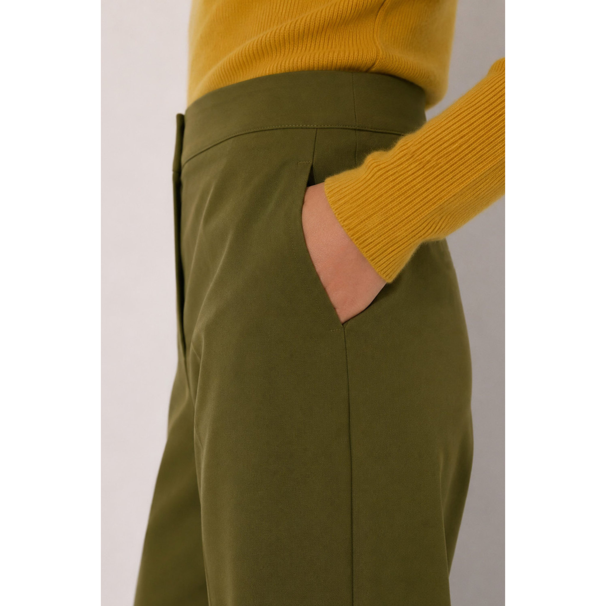 Kocca - Pantaloni da donna a vita alta e gamba larga in viscosa Donna