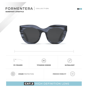 Gafas de Sol Formentera Azul Hanukeii para hombre y mujer