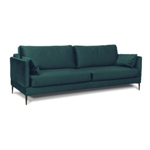 Canapé Velours Droit Splendido - 3 Places