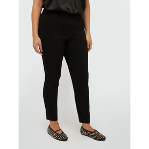 Fiorella Rubino - Pantaloni skinny in viscosa LENZING™ ECOVERO™ - Nero