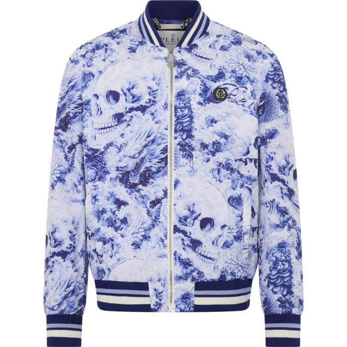 PHILIPP PLEIN Nylon Bomber Ceramic