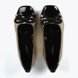 Ballerina Punta Tonda con Dettaglio Fiocco Frontale