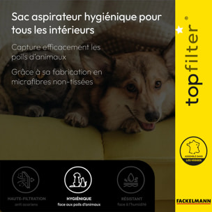 Lot de 4 packs de 4 sacs aspirateur 64142 Rowenta et Moulinex TopFilter Premium