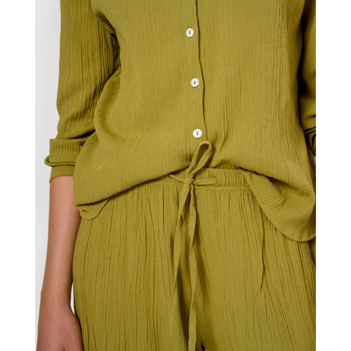 Pantalón algodón lino lima