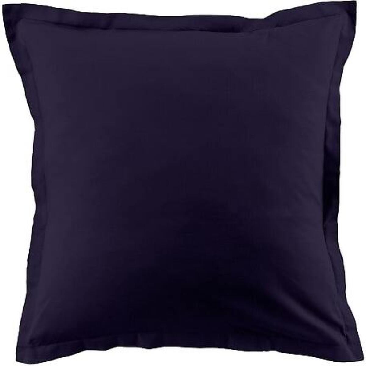 Lot De 2 Taies 100% Coton 57fils Bleu Imperial