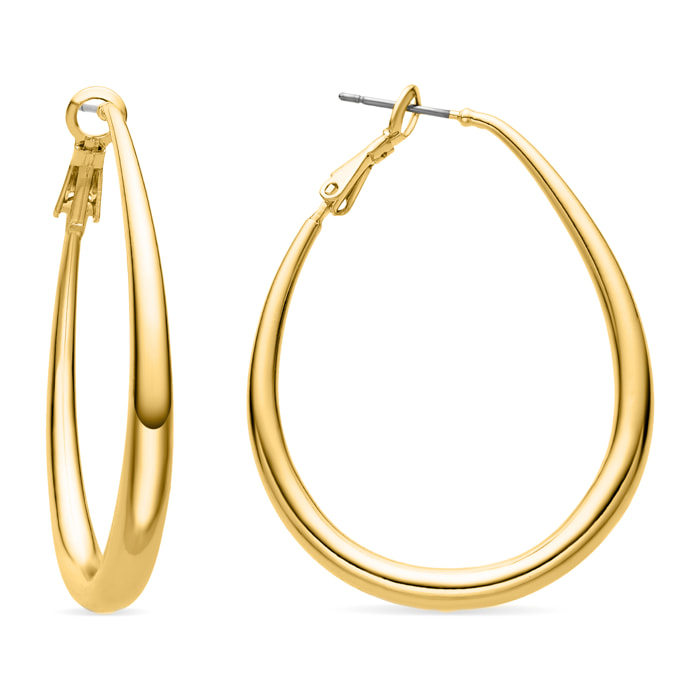 Pendientes de 47mm de diámetro acabado oro 18K