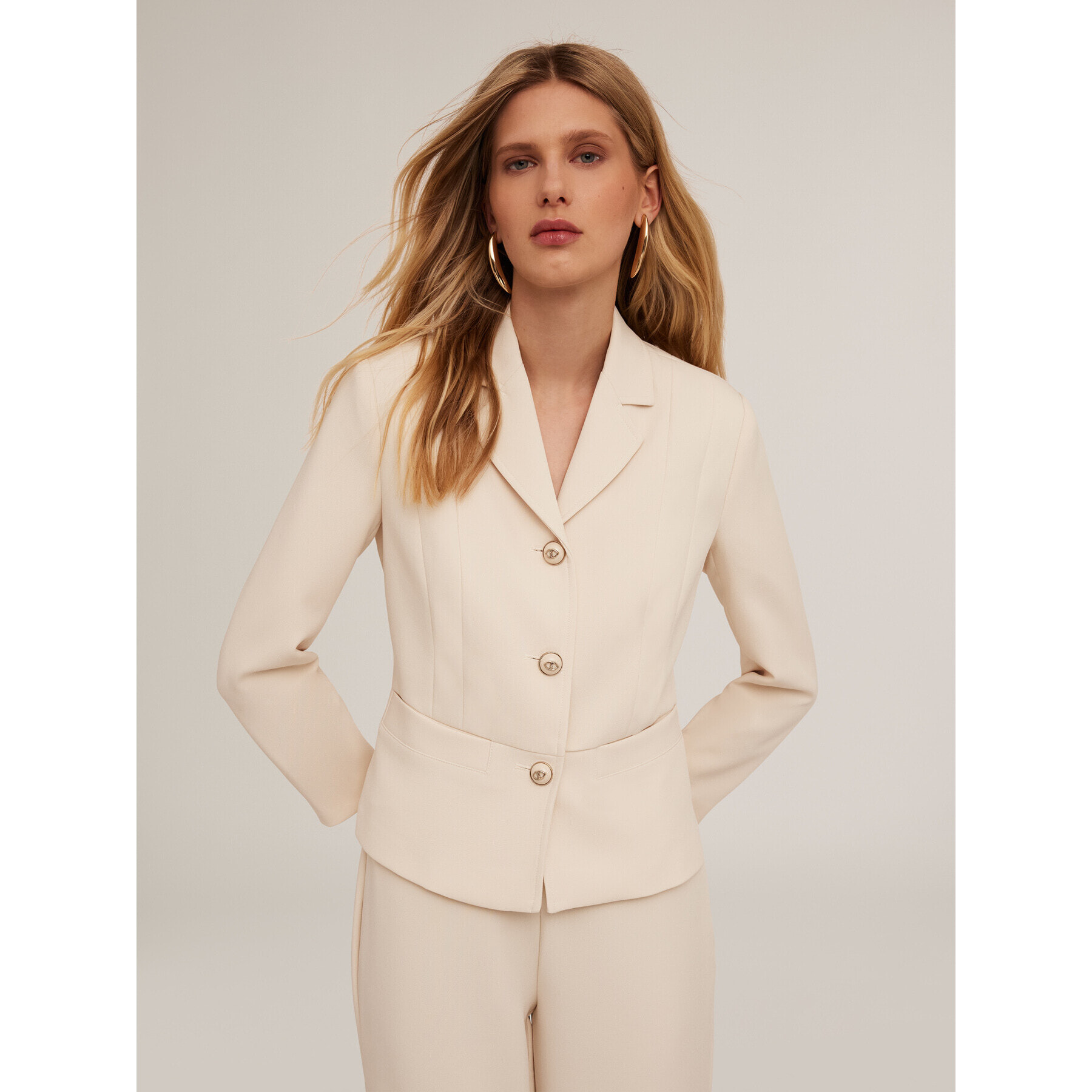 Motivi - Giacca blazer corta - Beige