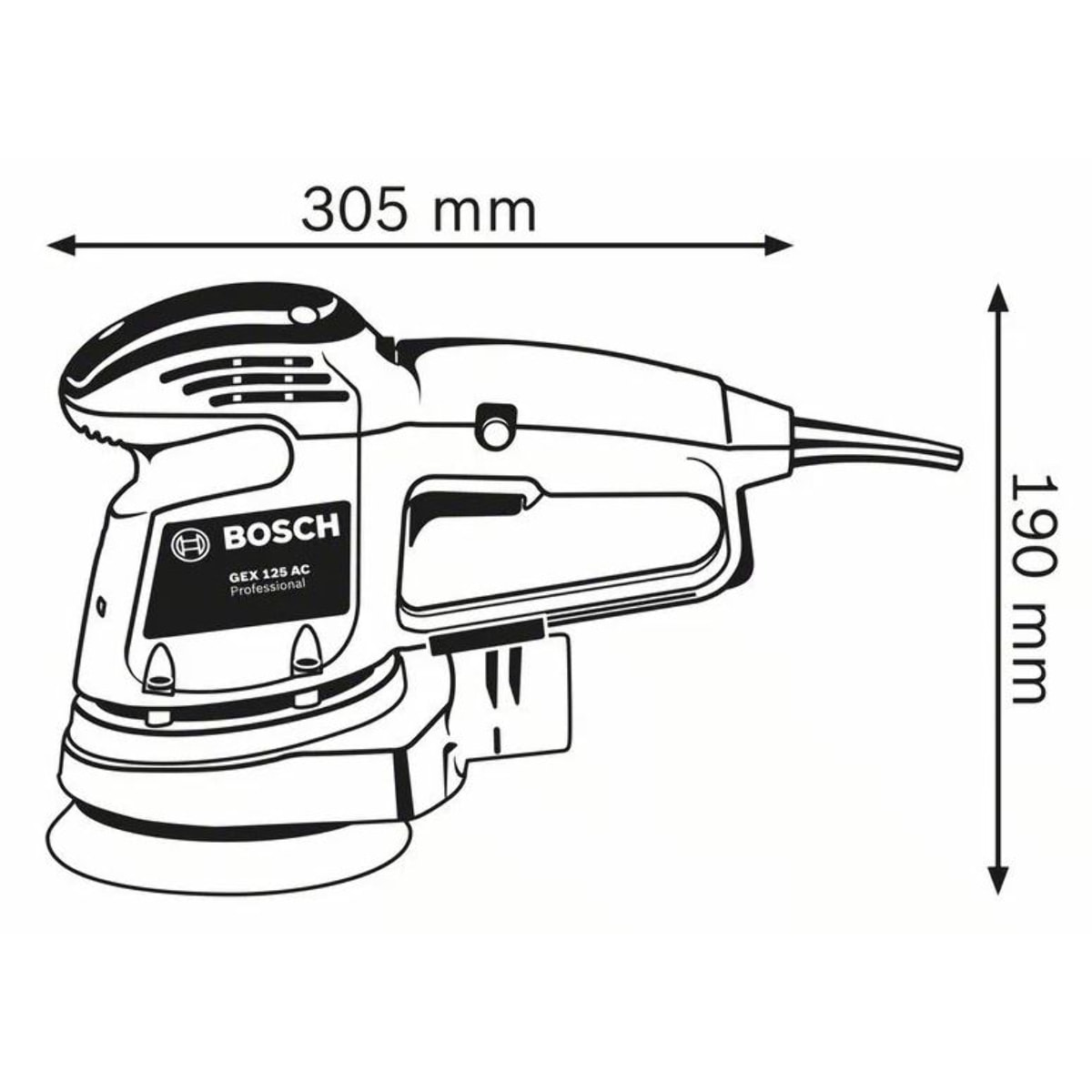 Ponceuse excentrique GEX 34-125 BOSCH - 0601372300