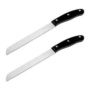 Set de 2 couteaux à pain 31 cm en inox Nirosta Fit