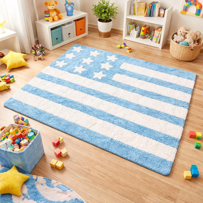 Tapis enfant fait main en coton LIDO