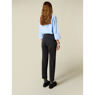 Oltre - Jeans chinos con vita elasticizzata - Nero