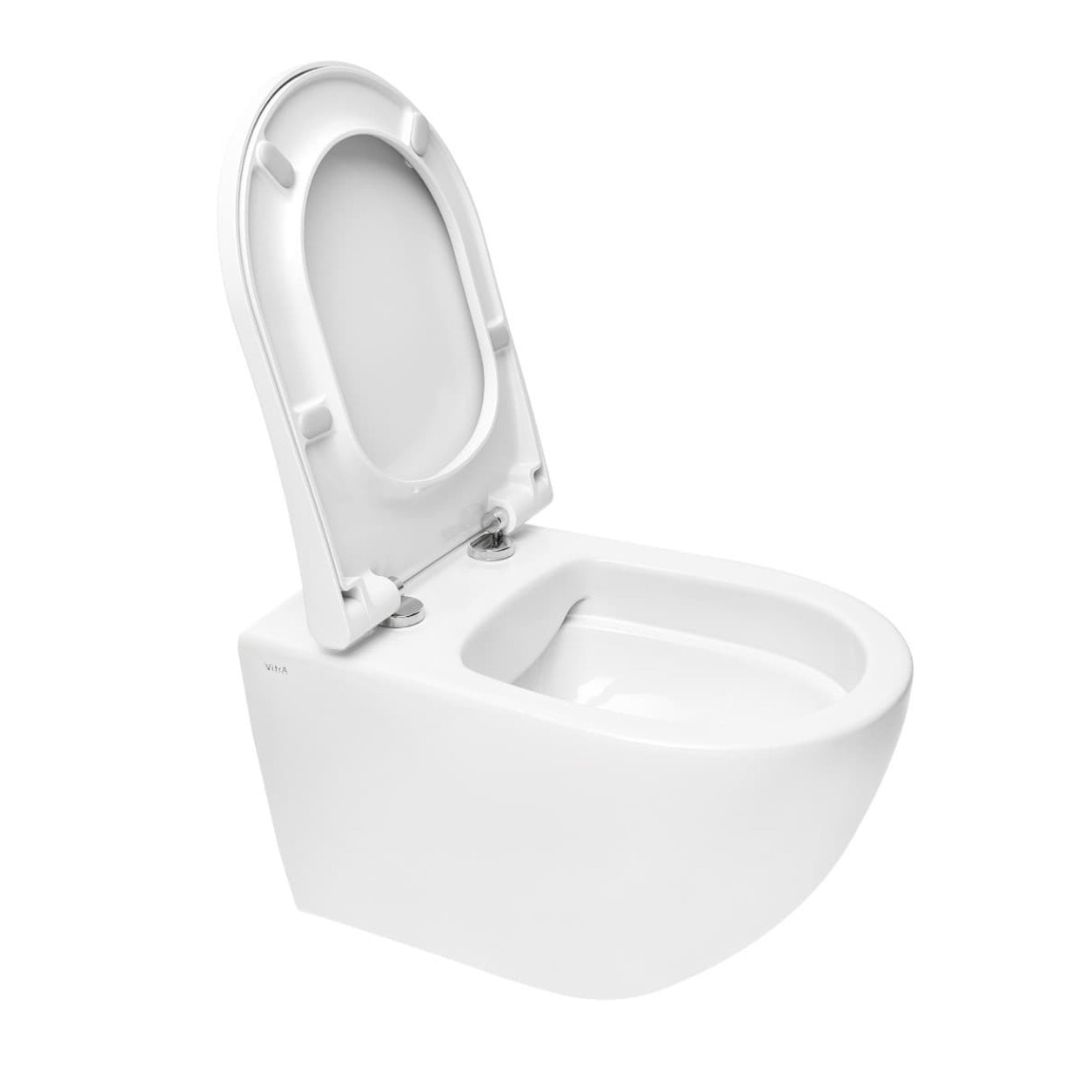 WC sans bride S60, fixations invisibles + Abattant softclose, Blanc (7510-003-6288)