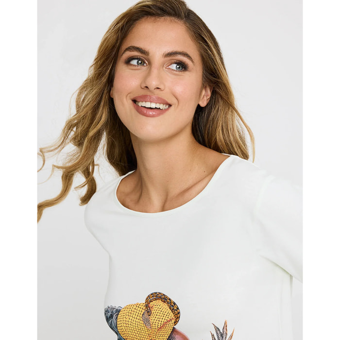 Camiseta Manga Corta Estampado - Oranja