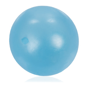 Bola de silicona antiestrés de 5,5cm, brilla en la oscuridad. Bola blanda para apretar y estrujar. Pegajosa, se pega en techo y paredes durante unos segundos.