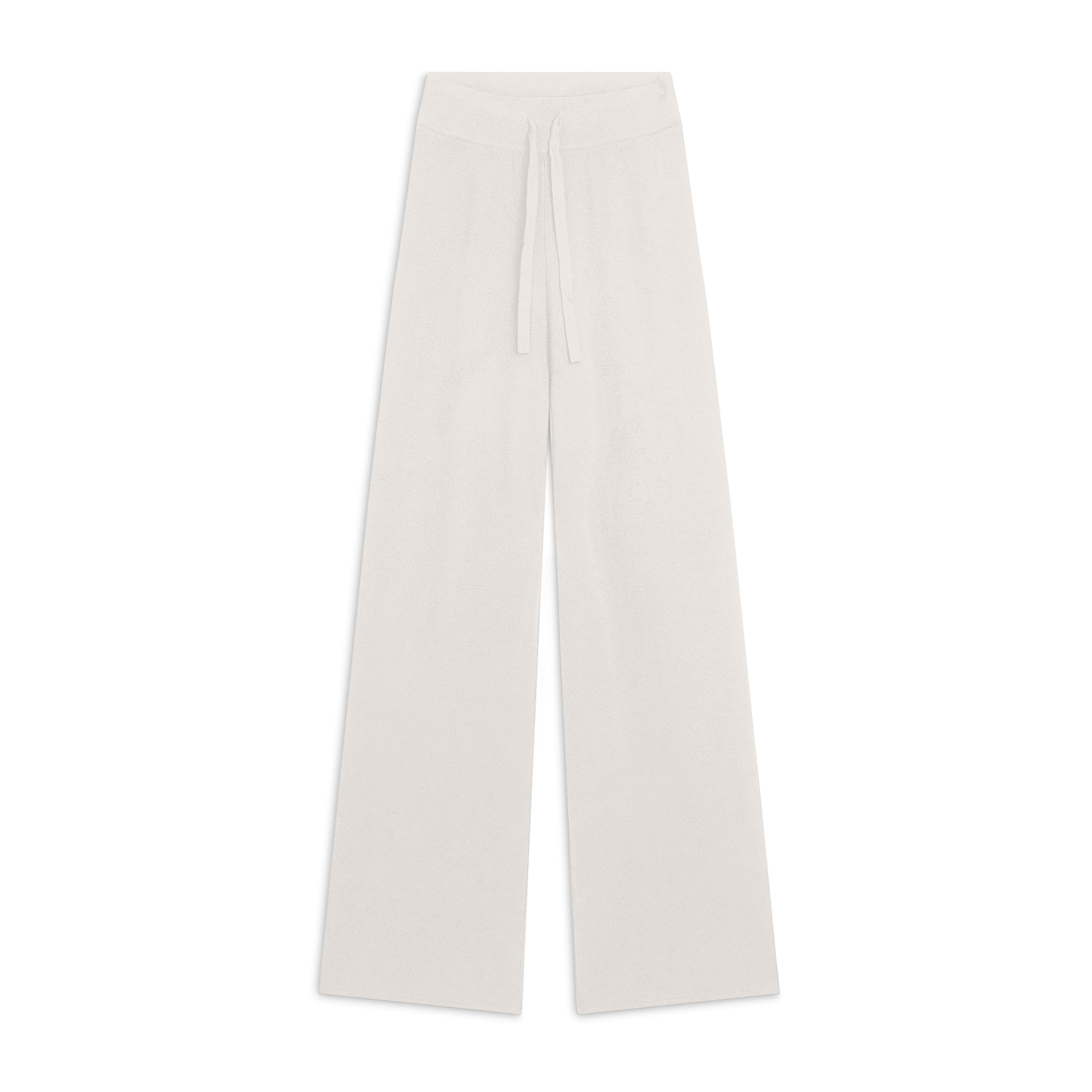 Pantalone comfort fit in maglia tricot rasata senza cuciture