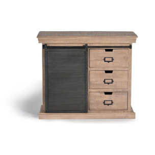 Mueble auxiliar - madera y metal - 85x100x40cm