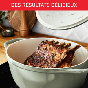 Cocotte TEFAL AIR SOFT LIGHT 30X23cm Vert Lichen